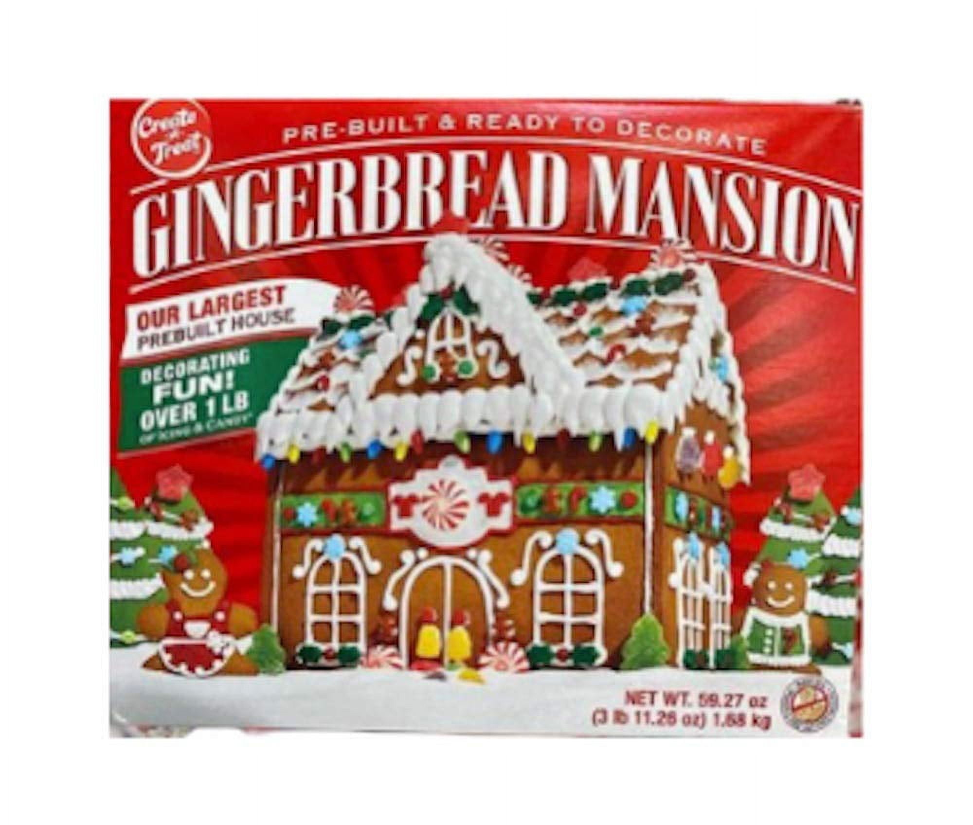 Gingerbread House Kit Gingerbread Mansion Holiday House Kit PreBuilt Ready to Decorate