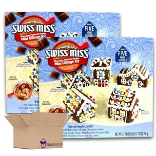 Wilton Built it Yourself Mini Village Gingerbread Decorating Kit to Make 4  Houses - Christmas Gingerbread House Kit for Adults - 13 Pieces in Total