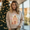 thumbnail image 1 of Gingerbread House Sweatshirt, Shirt, Apparel, , Womens Sweatshirt, Gingerbread Shirt All Size S-5Xl, 1 of 5