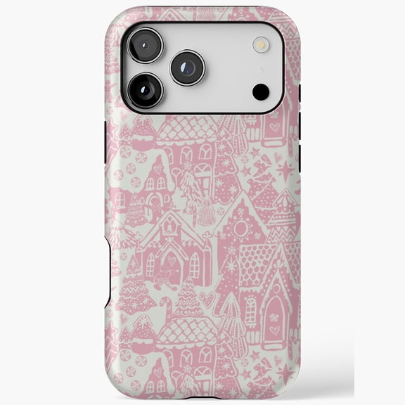 Gingerbread House Village Candy Case for iPhone 11 12 13 14 15 16 17 Pro Max