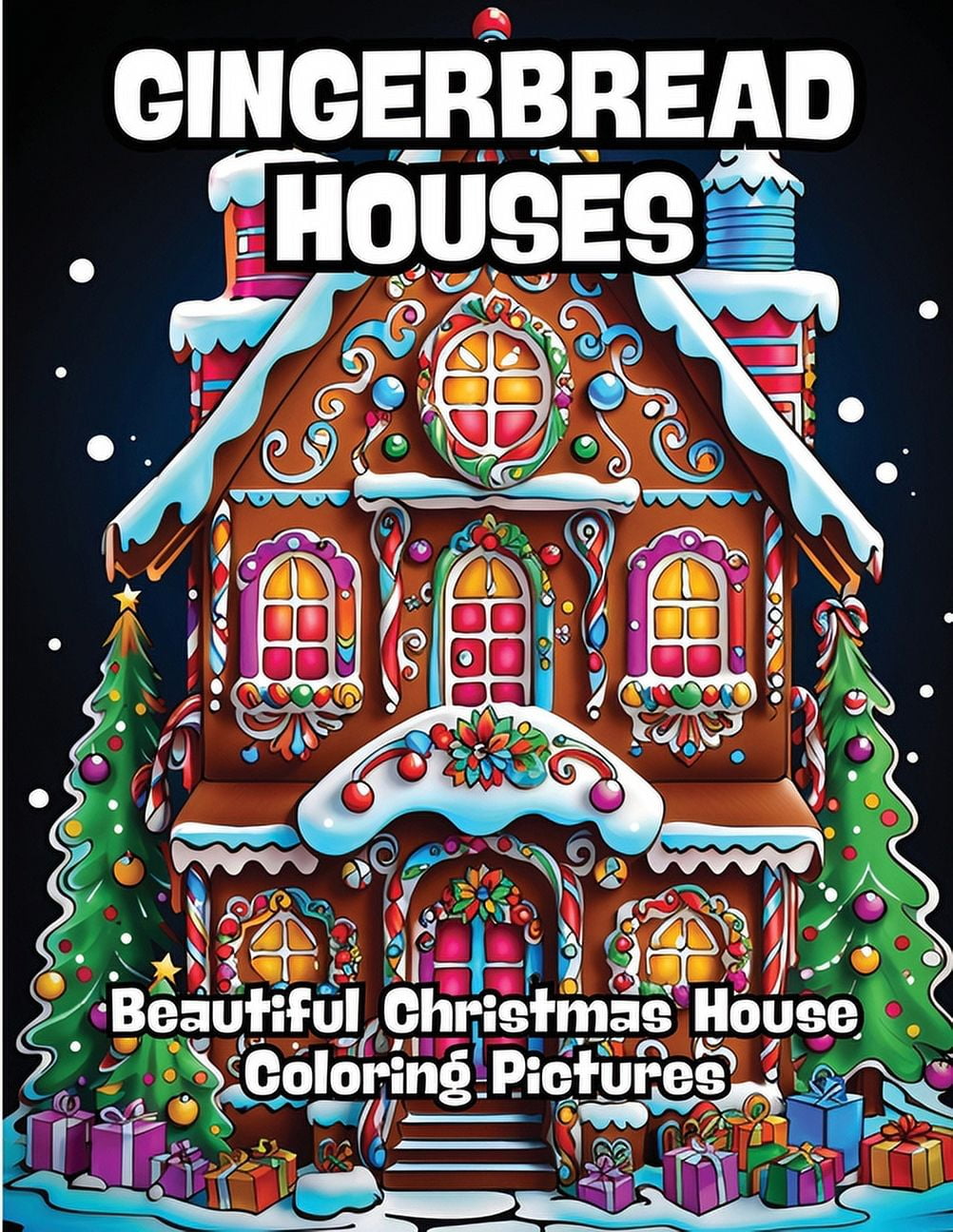 Gingerbread Houses: Beautiful Christmas House Coloring Pictures ...