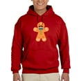 thumbnail image 1 of Gingerbread Man And Mustache Hoodie Men -GoatDeals Designs, Male Small, 1 of 4