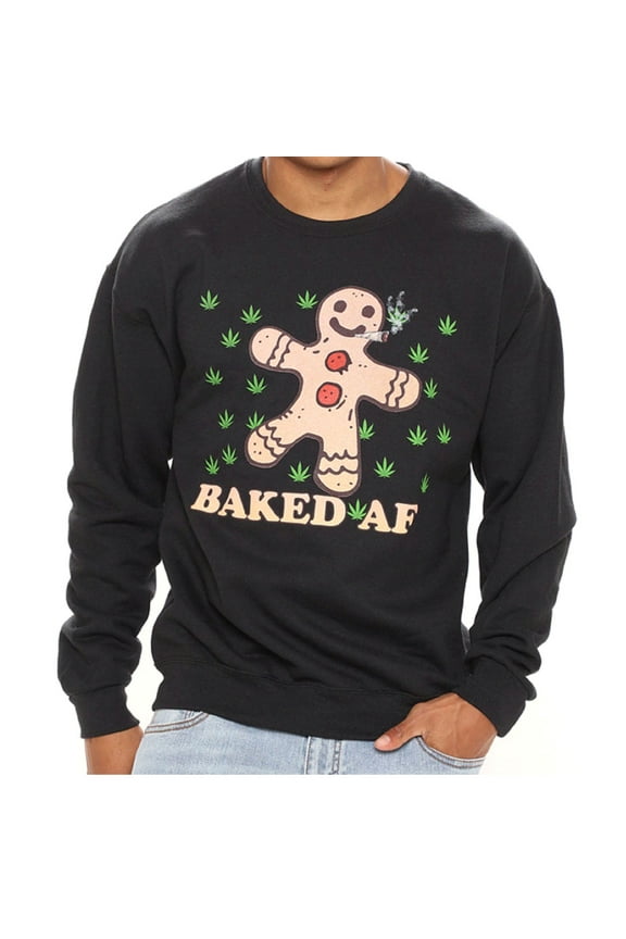 Gingerbread Man Baked Men's Crewneck Sweatshirt (3XL)