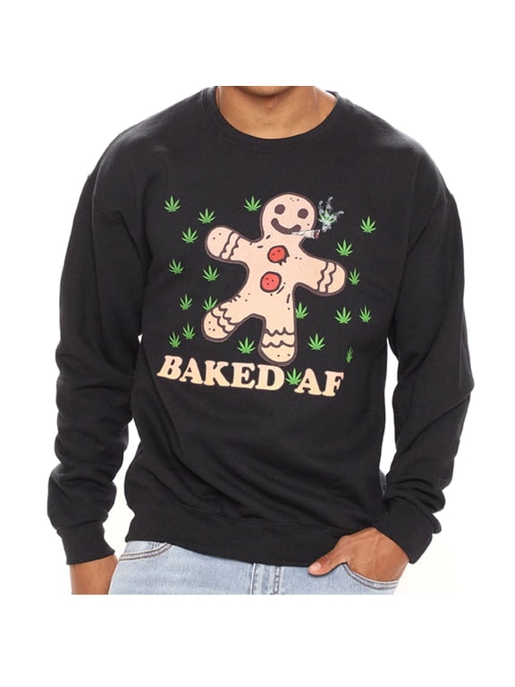 Gingerbread Man Baked Men's Crewneck Sweatshirt (3XL)