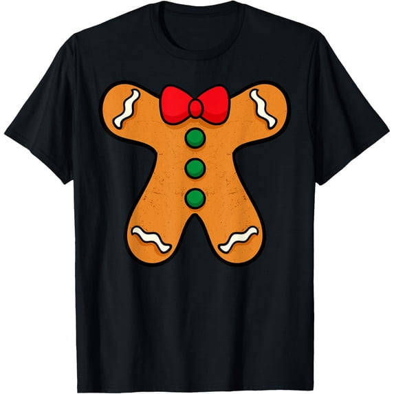 Gingerbread Man Body Costume for Halloween or Christmas T-Shirt
