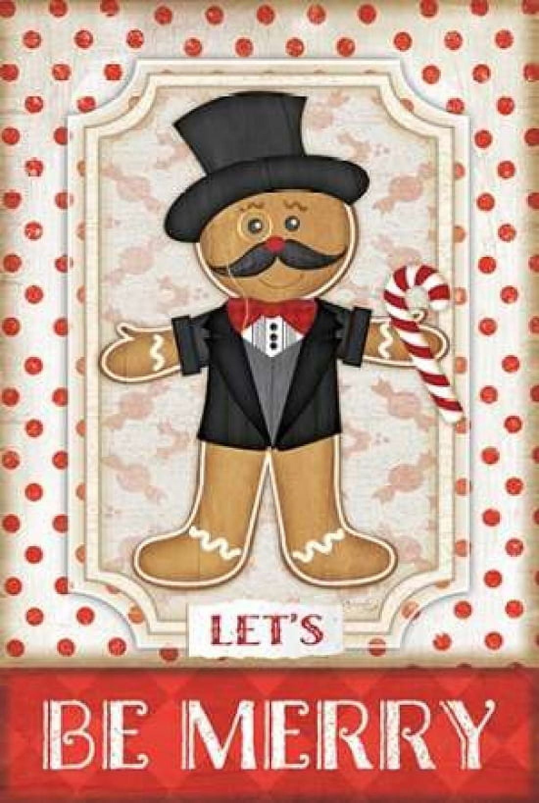 Gingerbread Man Canvas Art - Jennifer Pugh (24 x 36)