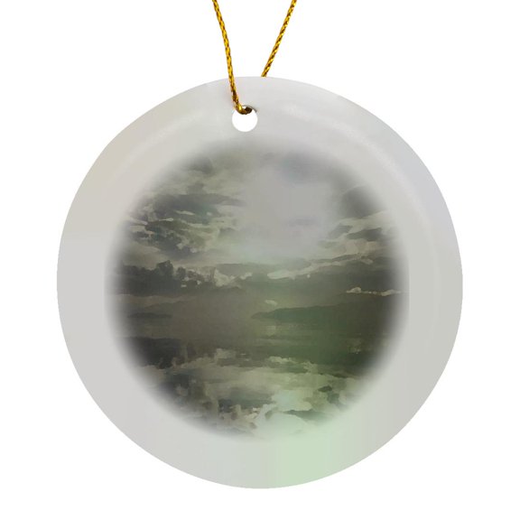 3drose, Gingerbread Man Christmas Cookie Holiday Baking, Circle Porcelain Ornament