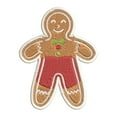 thumbnail image 1 of Gingerbread Man - Christmas - Iron on Applique/Embroidered Patch, 1 of 2