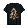 thumbnail image 1 of Gingerbread Man Christmas Tree Made Of GingerBread Decor Black T-Shirt, 1 of 5