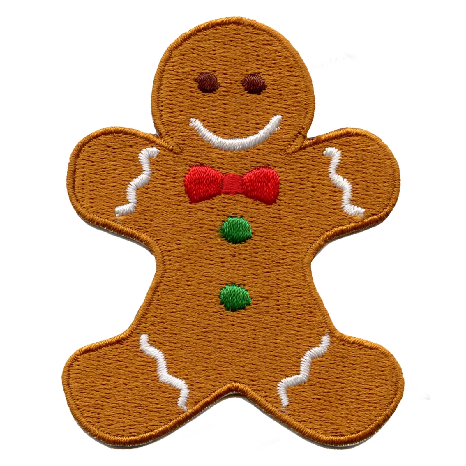 Gingerbread Man Cookie Embroidered Iron On Patch