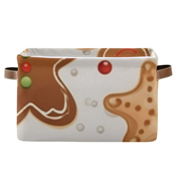 Gingerbread Man Cookies Storage Bins Baskets With Handles Storage Box Clothes Organizer Organization Toys