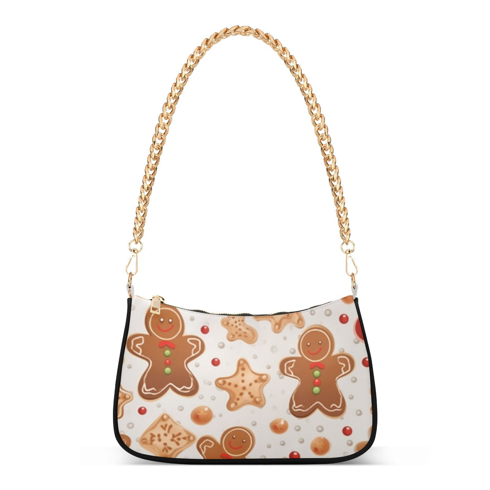 Gingerbread Man CookiesWomen Small Shoulder Bag Crossbody Tote Hobo Bags Purse Clutch Handbags with Chain Strap for Women
