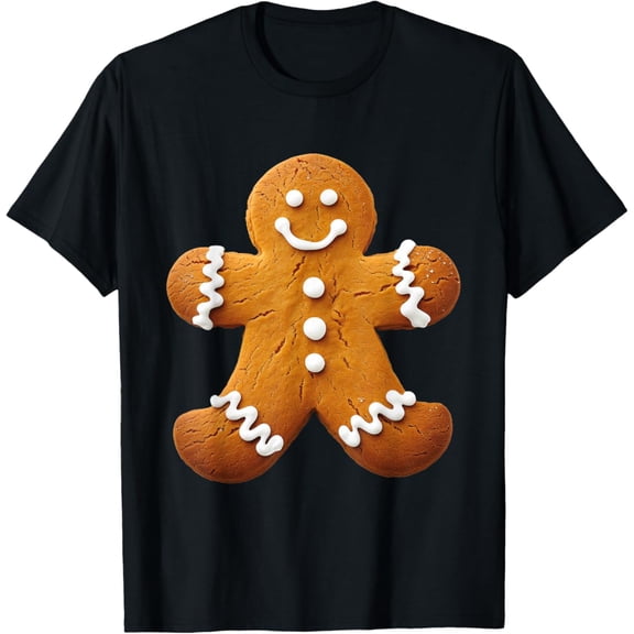 Gingerbread Man Costume Graphic T-Shirt Tshirt All Size S-5XL