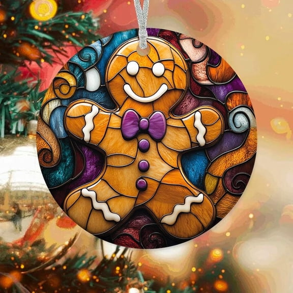 Gingerbread Man Custom Ornaments 2025, Gingerbread Man Ornament, Gingerbread Man Christmas Hanging Decor, Gingerbread Man Ornaments for Christmas Tree. WKd5DK (Gingerbread Man 5)