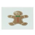 thumbnail image 1 of Gingerbread Man Cutting Board, Iconic Seasonal Baked Pastry Sugary Treats Joyous Fun Xmas, Decorative Tempered Glass Cutting and Serving Board, Large Size, Caramel Green and Red, by Ambesonne, 1 of 1