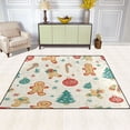 thumbnail image 1 of Gingerbread Man Element Design 63''x48'' Plush Memory Foam Bath Mat, Soft, Absorbent, Non Slip, Durable, 1 of 7