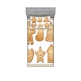 thumbnail image 1 of Gingerbread Man Fitted Sheet & Pillow Sham Set, Pastry Design Graphic Cookies in Different Shapes Tasty Goodies, Decorative Printed 2 Piece Bedding Decor Set, Twin, Beige White, by Ambesonne, 1 of 2