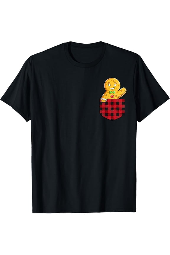 Gingerbread Man In Pocket Cookie Boys Girls T-Shirt