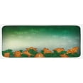 thumbnail image 1 of Gingerbread Man Kitchen Mat, Christmas Background with Xmas Cookies Snowflakes and Fir Branches, Plush Decorative Kitchen Mat with Non Slip Backing, 47" X 19", Green Pale Brown, by Ambesonne, 1 of 1