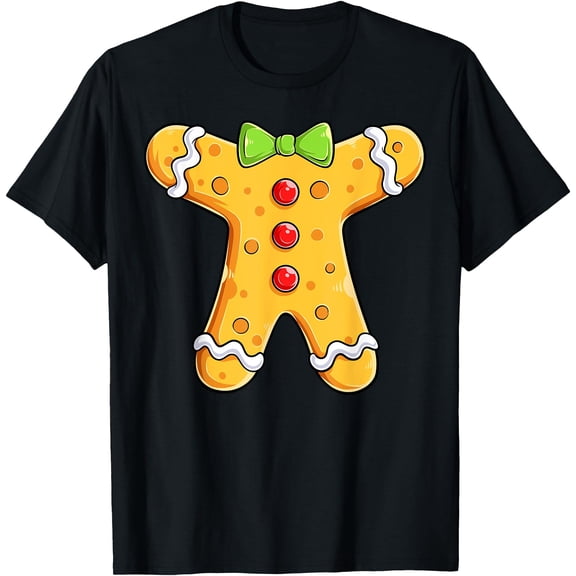 Gingerbread Man Krismast Girls T-Shirt