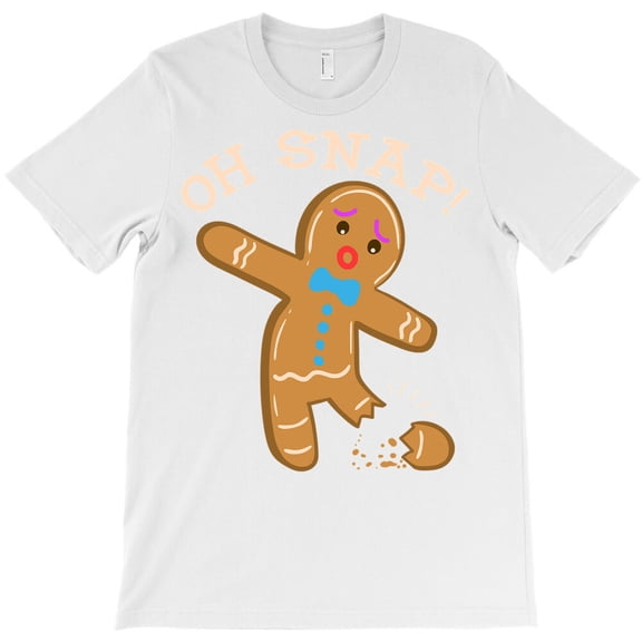Gingerbread Man Oh Snap Funny Cute Christmas Garment Themed Humorous - Perfect Birthday Present G30643 Unisex T-Shirt, Up to Size 5XL