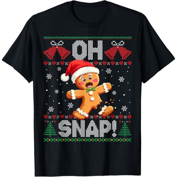 Gingerbread Man Oh Snap Sweater T-Shirt Tshirt All Size S-5XL