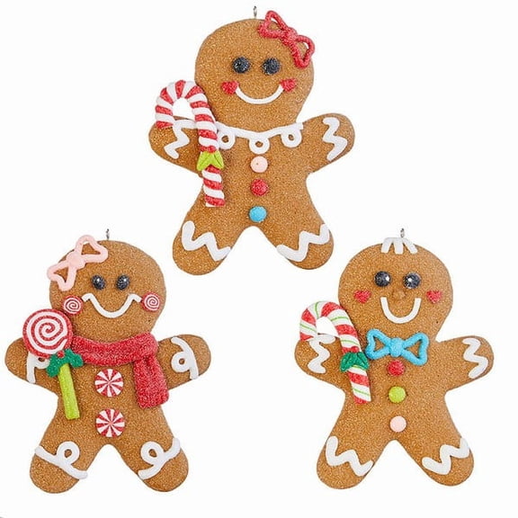Gingerbread Man Ornament Set of 3