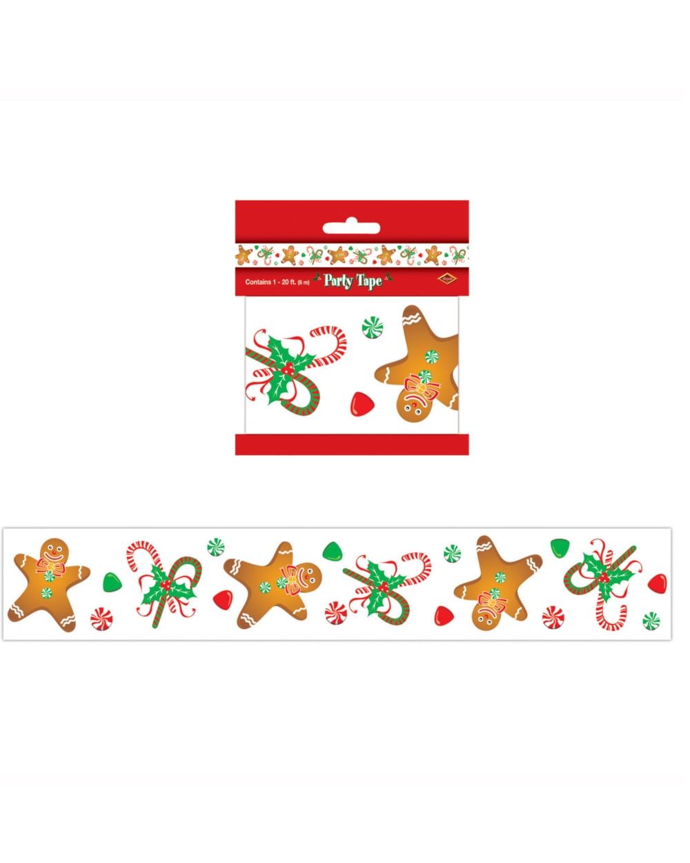 Gingerbread Man Party Tape