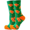 thumbnail image 1 of Gingerbread Man Patterned Socks (Adult Medium - Women's Shoe Sizes 5-10), 1 of 3