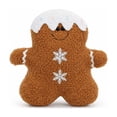 thumbnail image 1 of Gingerbread Man Pillow Cute Soft Christmas Stuffed Character Cushion For Holiday House Decor, 1 of 8