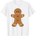thumbnail image 1 of Gingerbread Man Shirt Christmas Cookie Baking Holiday Tee T-Shirt, 1 of 7