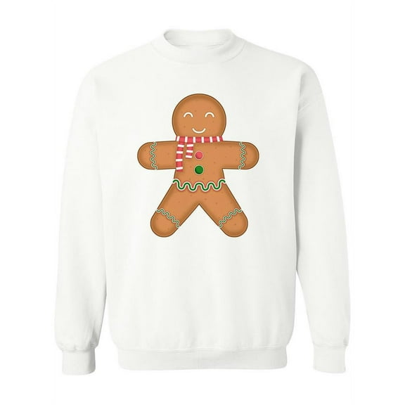 Gingerbread Man Sweatshirt Women -SPIdeals Designs, Female x-Large