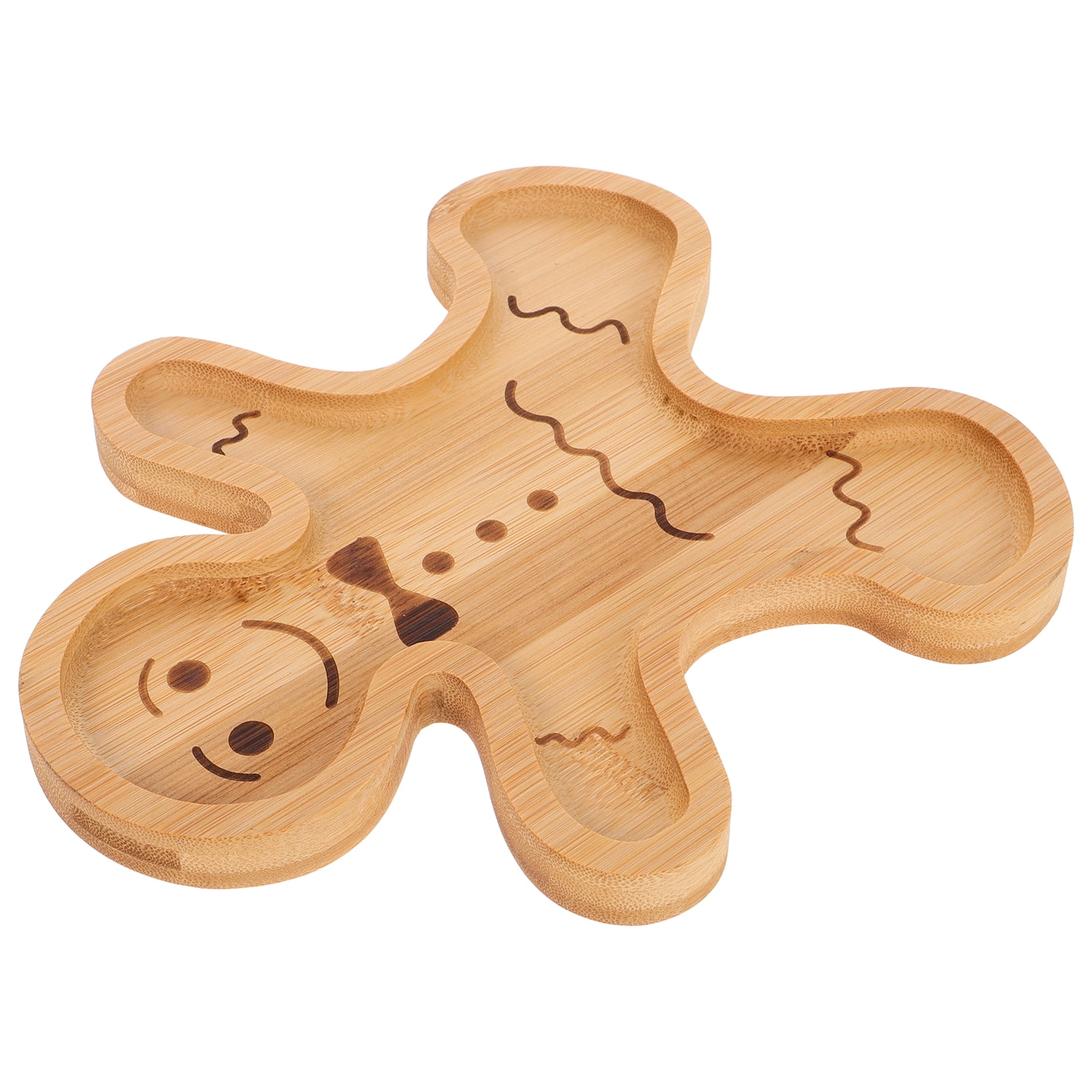 Gingerbread Man Tray Bread Pans Biscuit Snack Crackers Gingerbread Man Bread Tray Candy Plates Fruit Tray
