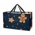 thumbnail image 1 of Gingerbread Man Versatile Oxford Cloth Reusable Storage Box - Foldable, Large Capacity Beach Bag, Shopping Bag, and Decorative Box, 1 of 7