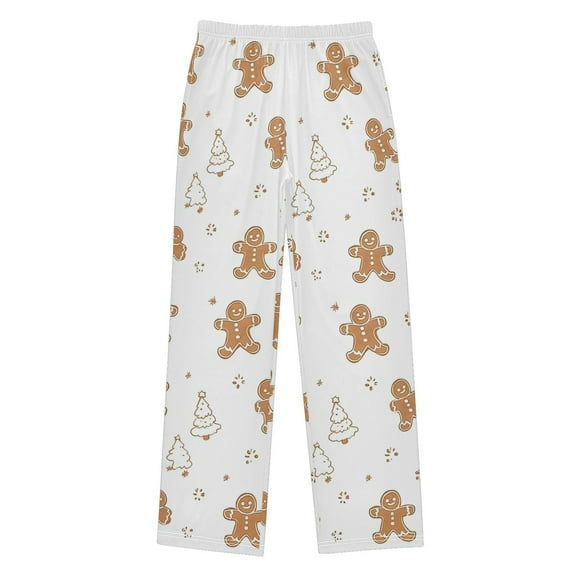 Gingerbread Men and Christmas Pajama Pants Soft Lightweight Lounge Pants Bottoms Sleep Pants Warm Comfy