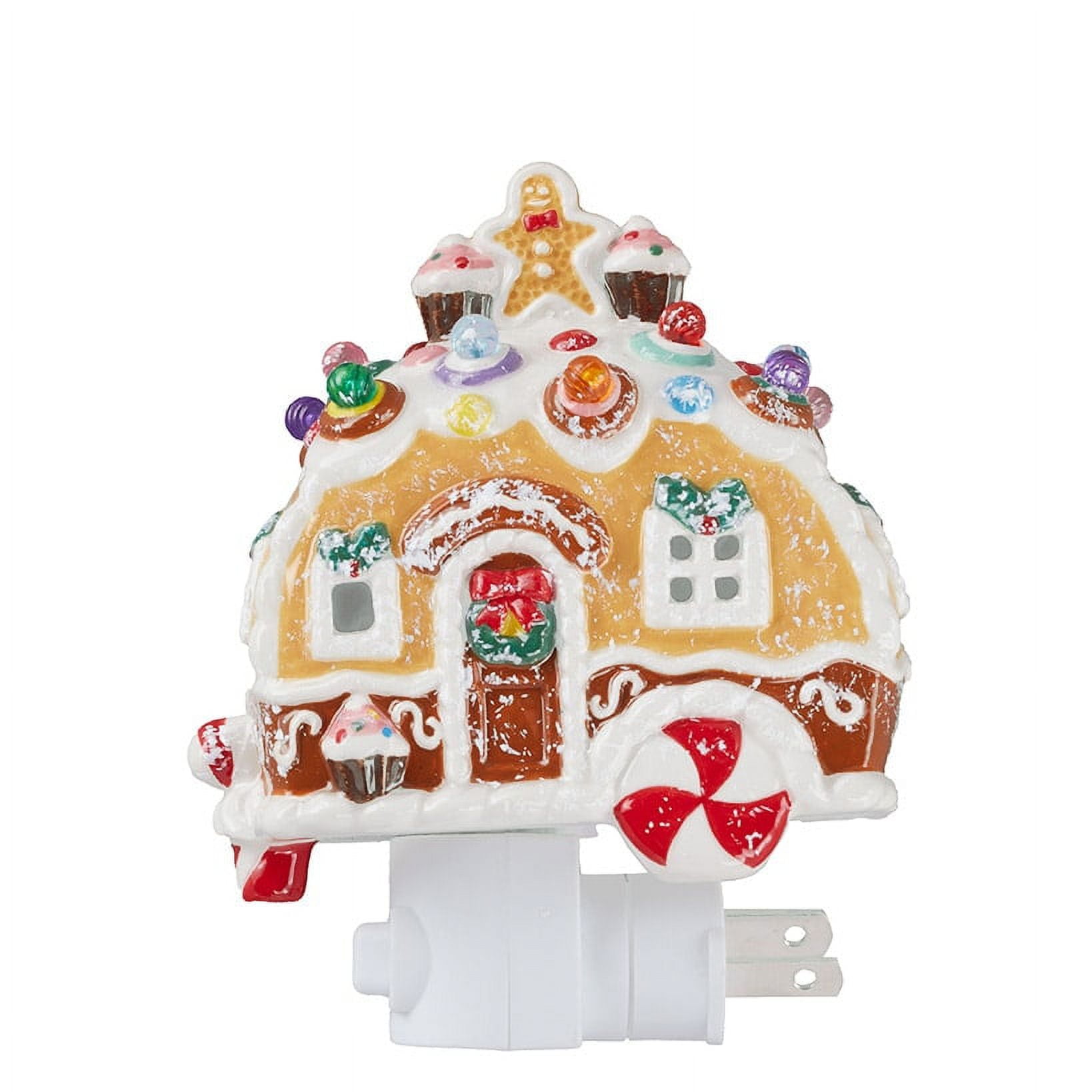 Gingerbread Night Light Lighted Holiday Wall Decor Camper