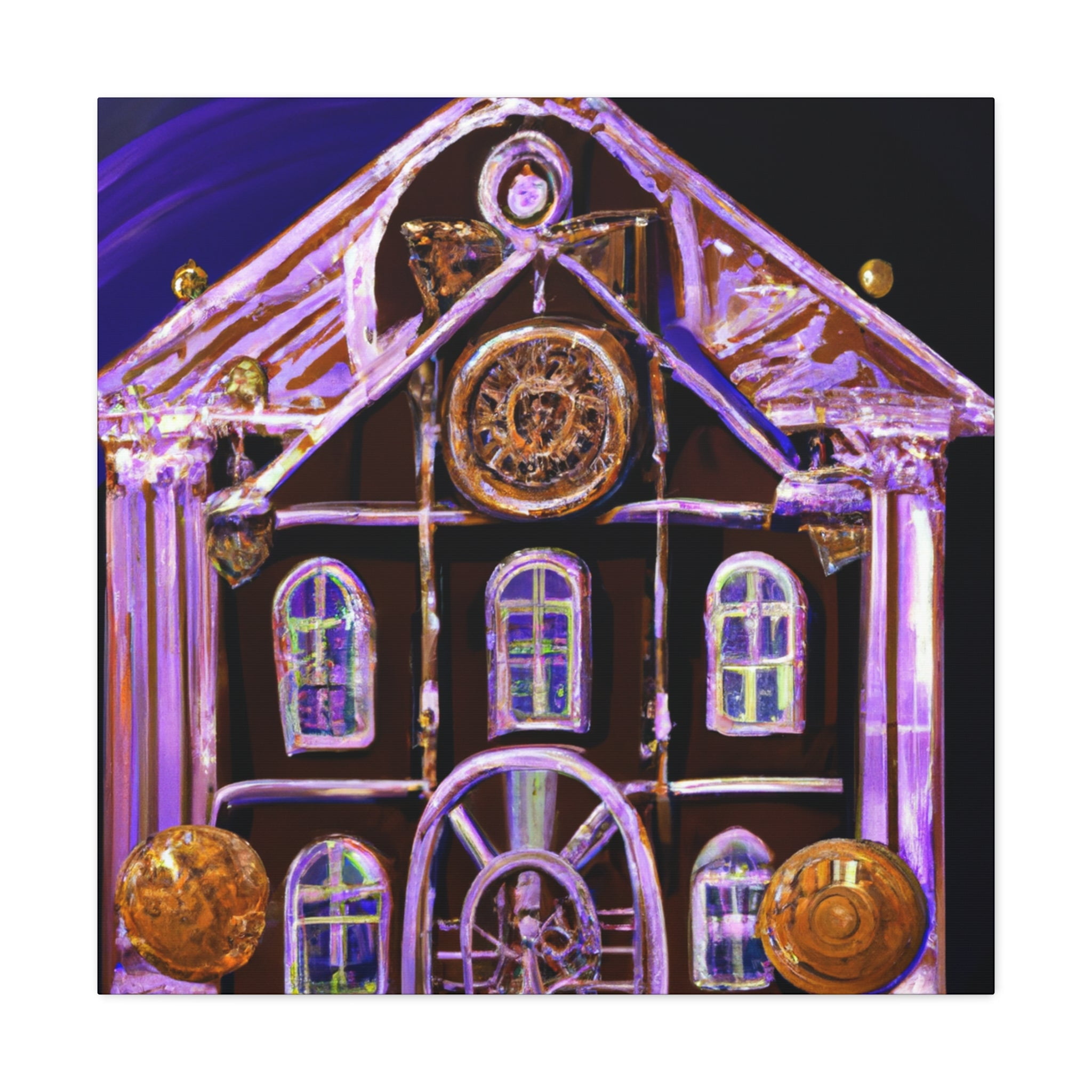 Gingerbread Palace Splendor - Canvas - Walmart.com