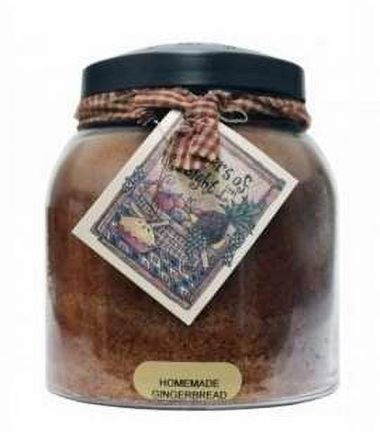Homemade Gingerbread Scented Jar Candle with Black Lid, 34oz