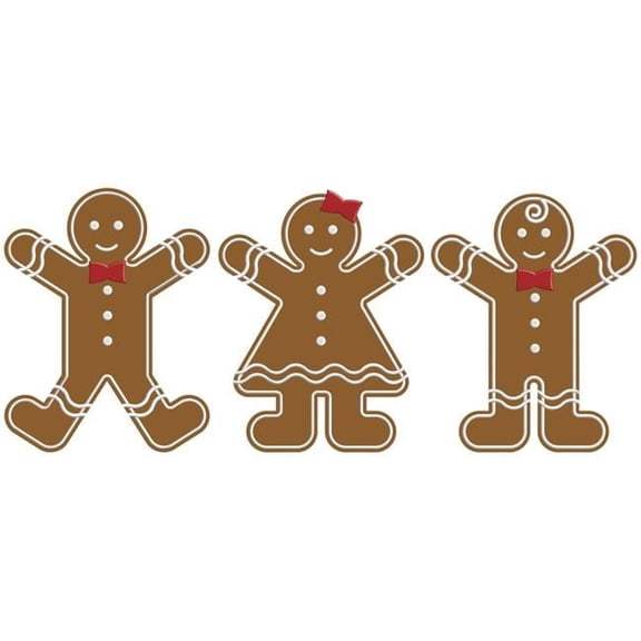 Gingerbread People Poster Print, Large - 44 x 20