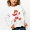 thumbnail image 1 of Gingerbread Polka Dot Patchwork Print - Toddler Graphic Sweatshirt, 1 of 15