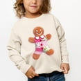 thumbnail image 1 of Gingerbread Polka Dot Patchwork Print - Toddler Graphic Sweatshirt, 1 of 15