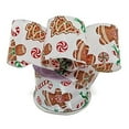 thumbnail image 1 of Gingerbread Shimmery Christmas Wired Ribbon - 2 1/2 inches x 10 Yards (56141402), 1 of 1