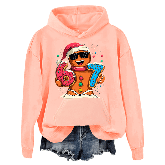 Gingerbread Six Seven Hoodie 67 Ice Cream Sweatshirt 6 7 Christmas Shirts Unisex