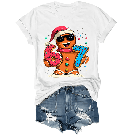 Gingerbread Six Seven Shirt 67 Ice Cream T-Shirt 6 7 Christmas Shirts Unisex