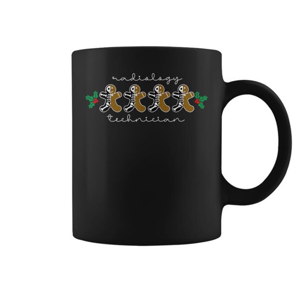 Gingerbread Skeleton Christmas Radiology Technician Xray Coffee Mugs