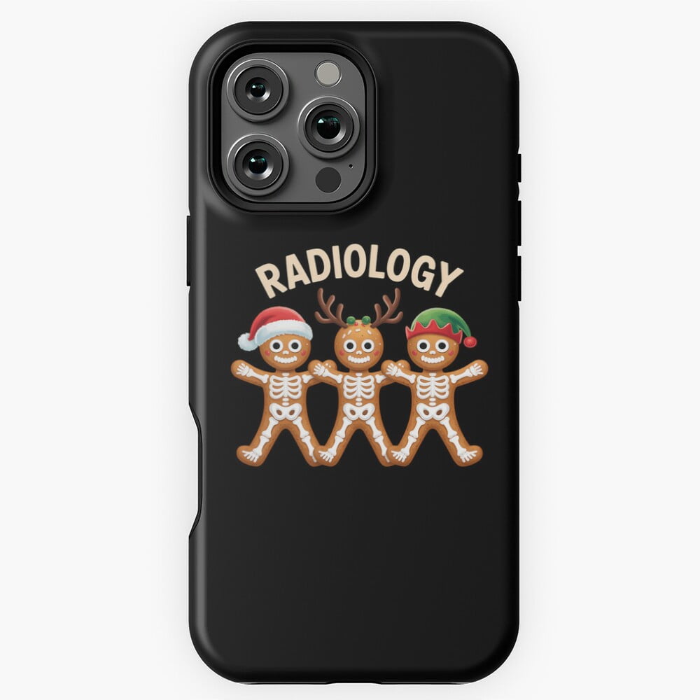 Gingerbread Skeleton Radiology Phone Case for iPhone 11 12 13 14 15 16 ...