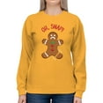 thumbnail image 1 of Gingerbread Snap Sweatshirt Women -Smartprints Designs, Female Large, 1 of 4