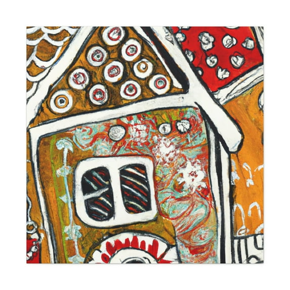 "Gingerbread Splendor" - Canvas