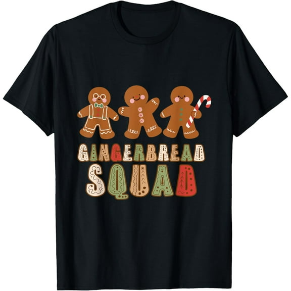 Gingerbread Squad Cute Lover Ginger Bread Cookie T-Shirt Shirts