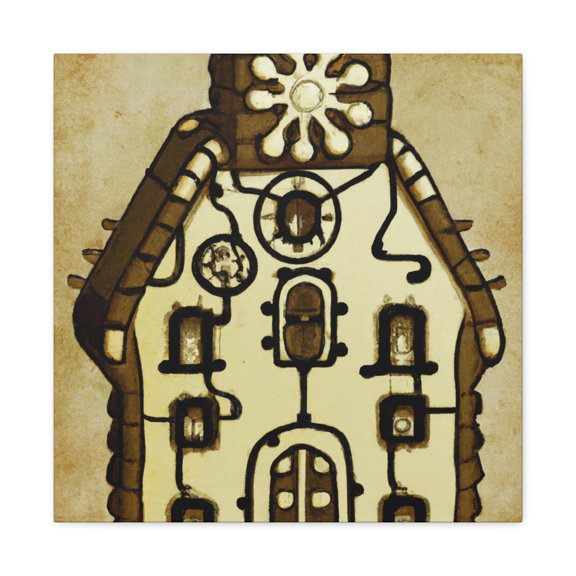 Gingerbread Steam House - Canvas